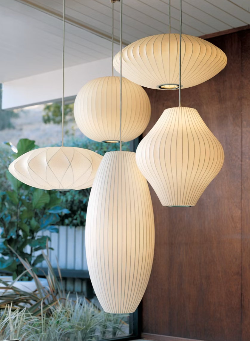 Herman Miller Nelson Saucer Crisscross Bubble Pendant
